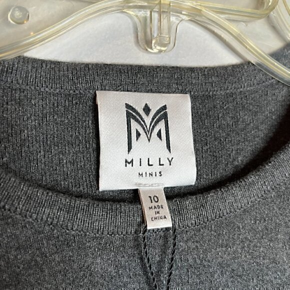 NWT Milly Minis grey embroidered lace dress - Picture 2 of 5